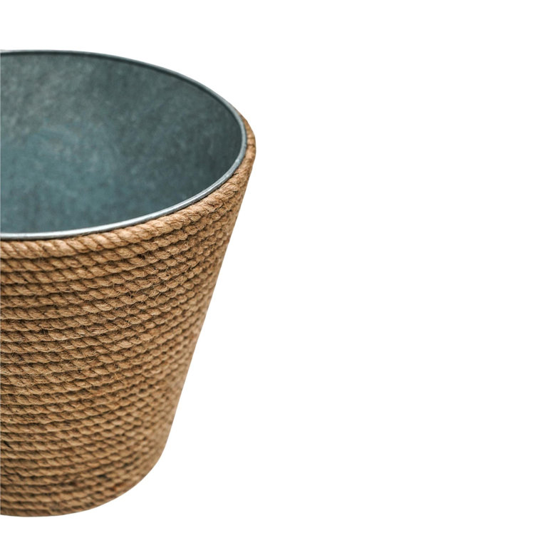 The Seasonal Aisle Jute Bucket Wayfair.co.uk